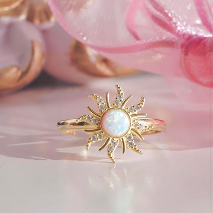 Rapunzel Opal Sun Ring - Ringen med Violett Opal