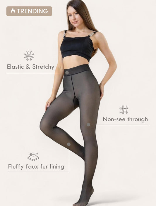 WarmGlam™ Winter Tights - Varma med Mjuk Fleecefodring