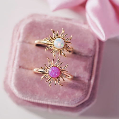 Rapunzel Opal Sun Ring - Ringen med Violett Opal