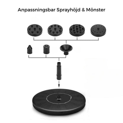 EcoSplash™ Solcellsdriven Fontän