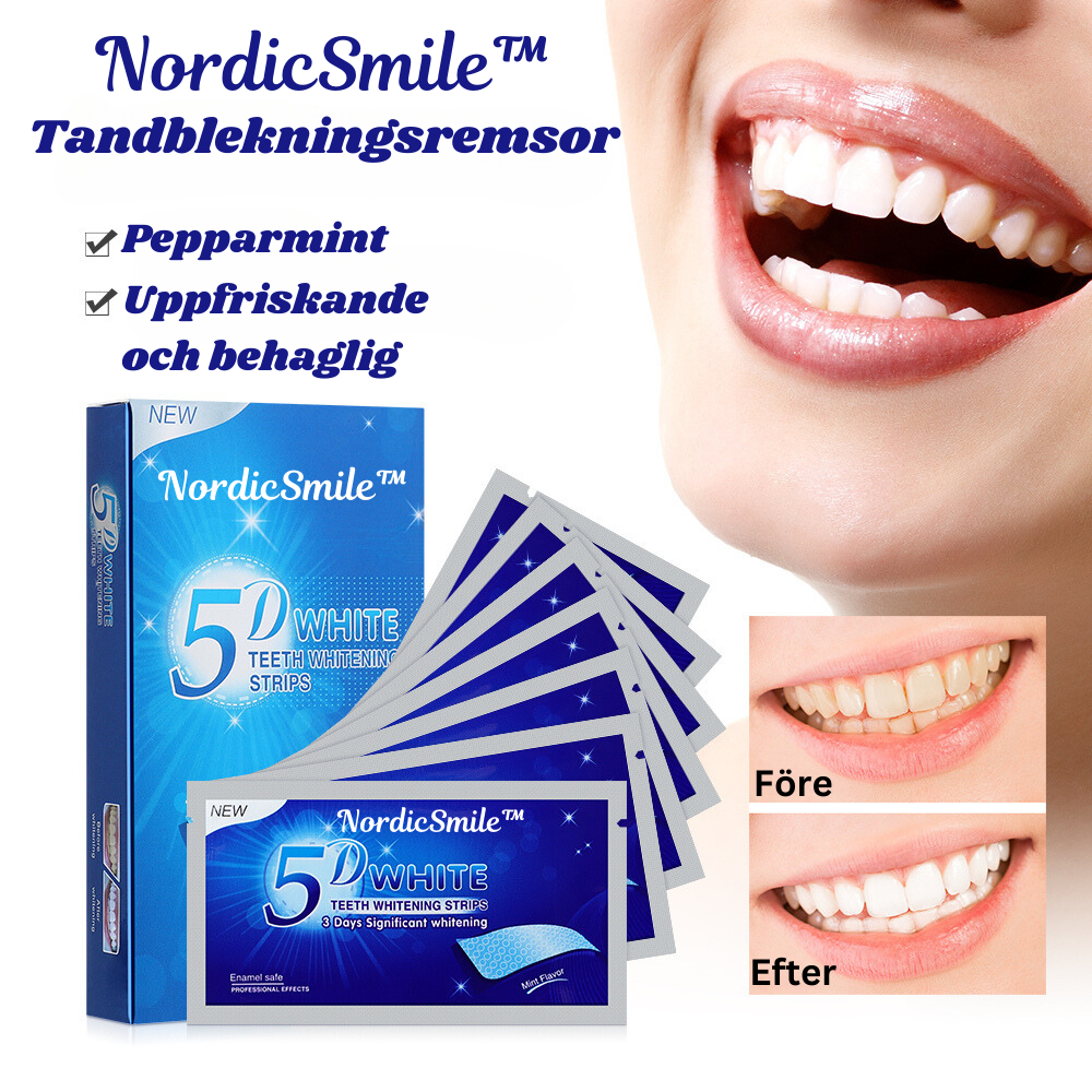 NordicSmile™ Tandblekningsremsor - 14 st